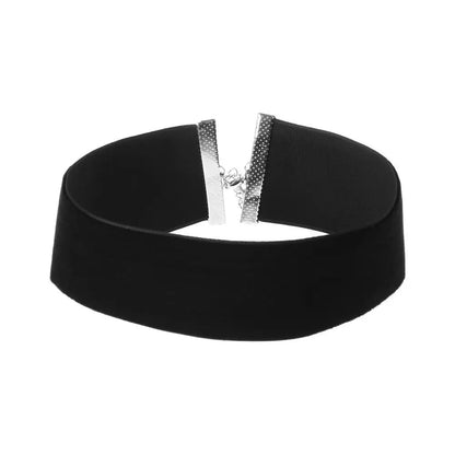 Naszyjnik choker, elastyczny czarny tatuaż