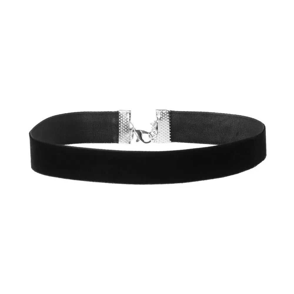 Naszyjnik choker, elastyczny czarny tatuaż