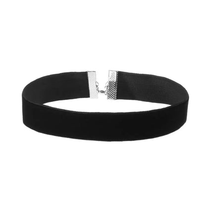 Naszyjnik choker, elastyczny czarny tatuaż