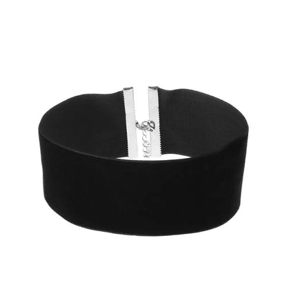 Naszyjnik choker, elastyczny czarny tatuaż