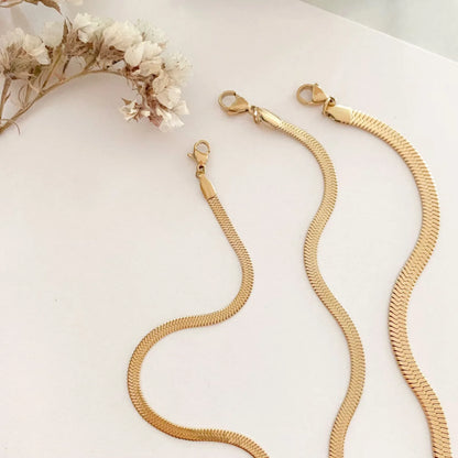 Minimalistyczna bransoletka bangle dla kobiet, ze stali nierdzewnej, klasyczny, typu snake