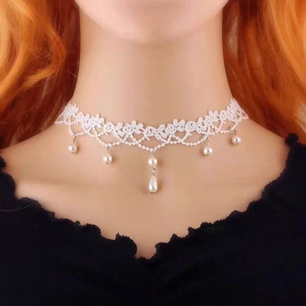 Naszyjnik choker, elastyczny czarny tatuaż