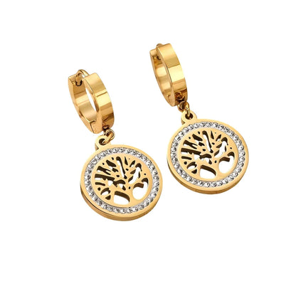 Naszyjnik z wisiorkiem Drzewo Życia – stal nierdzewna 316L pozłacana 18K, unisex, elegancki i symboliczny