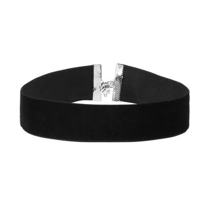 Naszyjnik choker, elastyczny czarny tatuaż