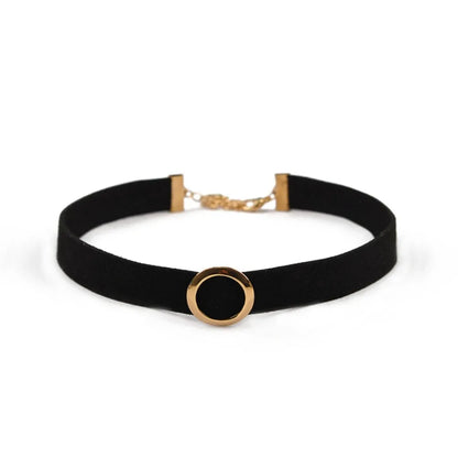 Naszyjnik choker, elastyczny czarny tatuaż