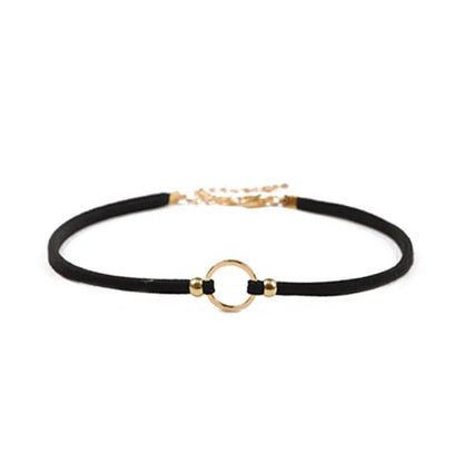 Naszyjnik choker, elastyczny czarny tatuaż