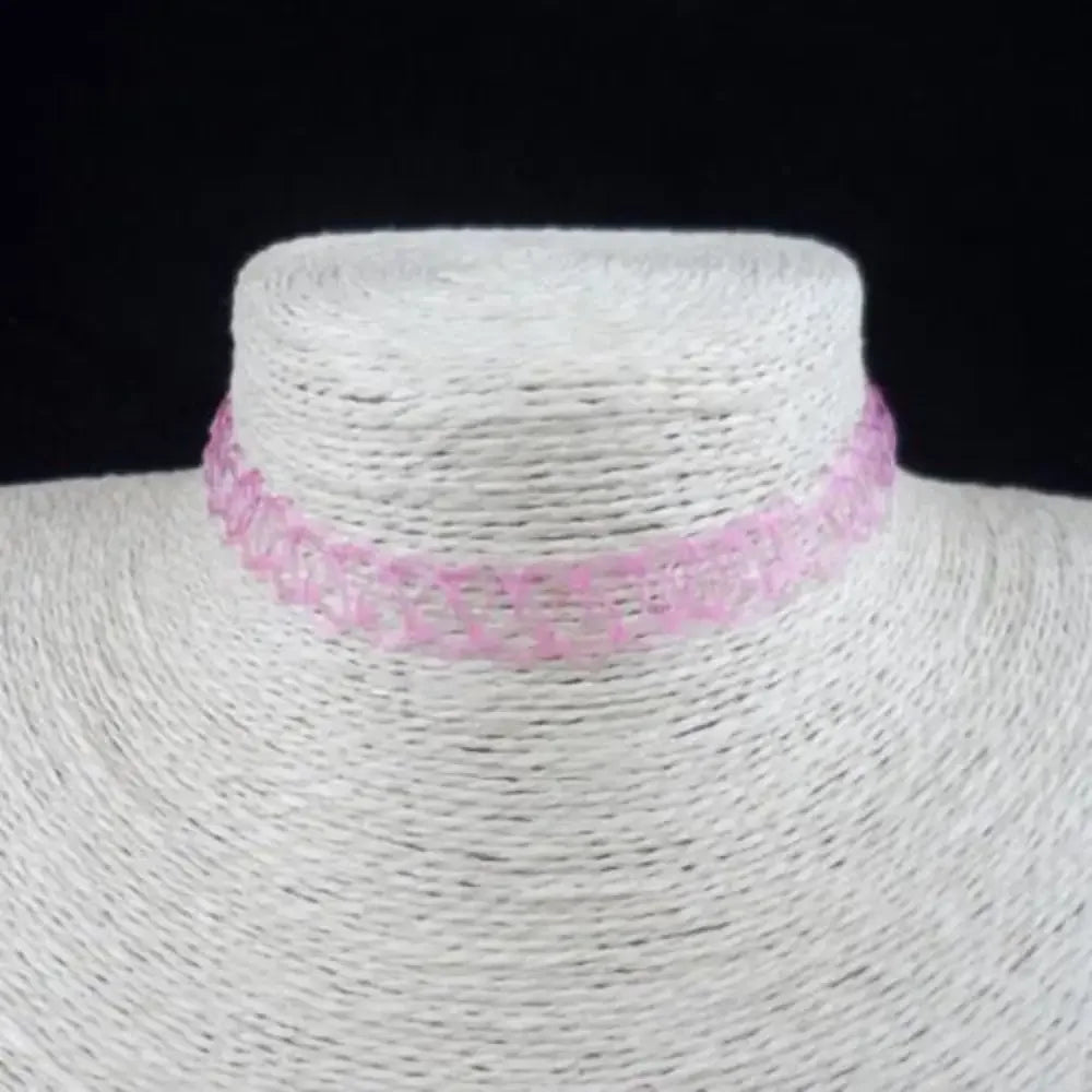 Naszyjnik choker, elastyczny czarny tatuaż