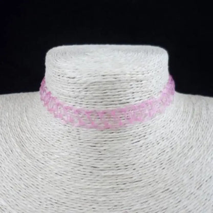 Naszyjnik choker, elastyczny czarny tatuaż