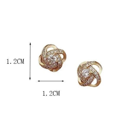 Kolczyki sztyfty z cyrkoniami