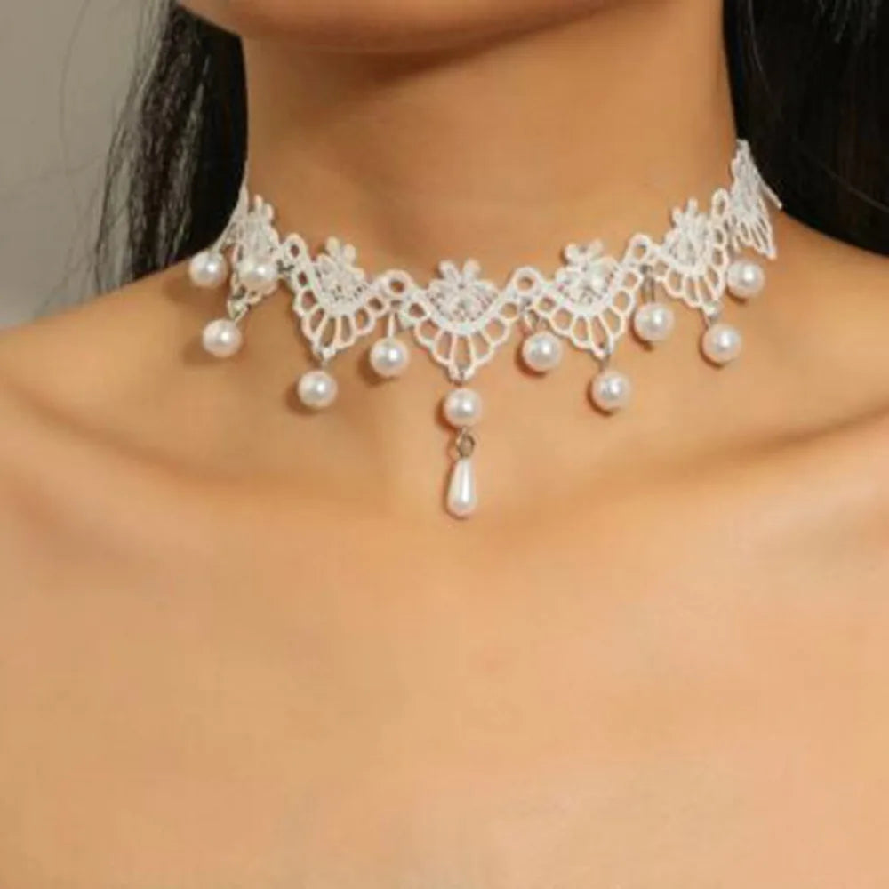 Naszyjnik choker, elastyczny czarny tatuaż